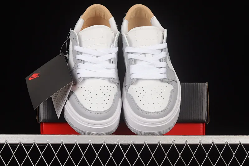 All categories Air Jordan Jordan series basketball shoes Air Jordan 1 Low Air Jordan 1 Elevate Low SE "Wolf Grey" Little AJ thick-soled retro basketball shoes DH7004-100